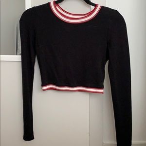 Black Cropped Long Sleeve